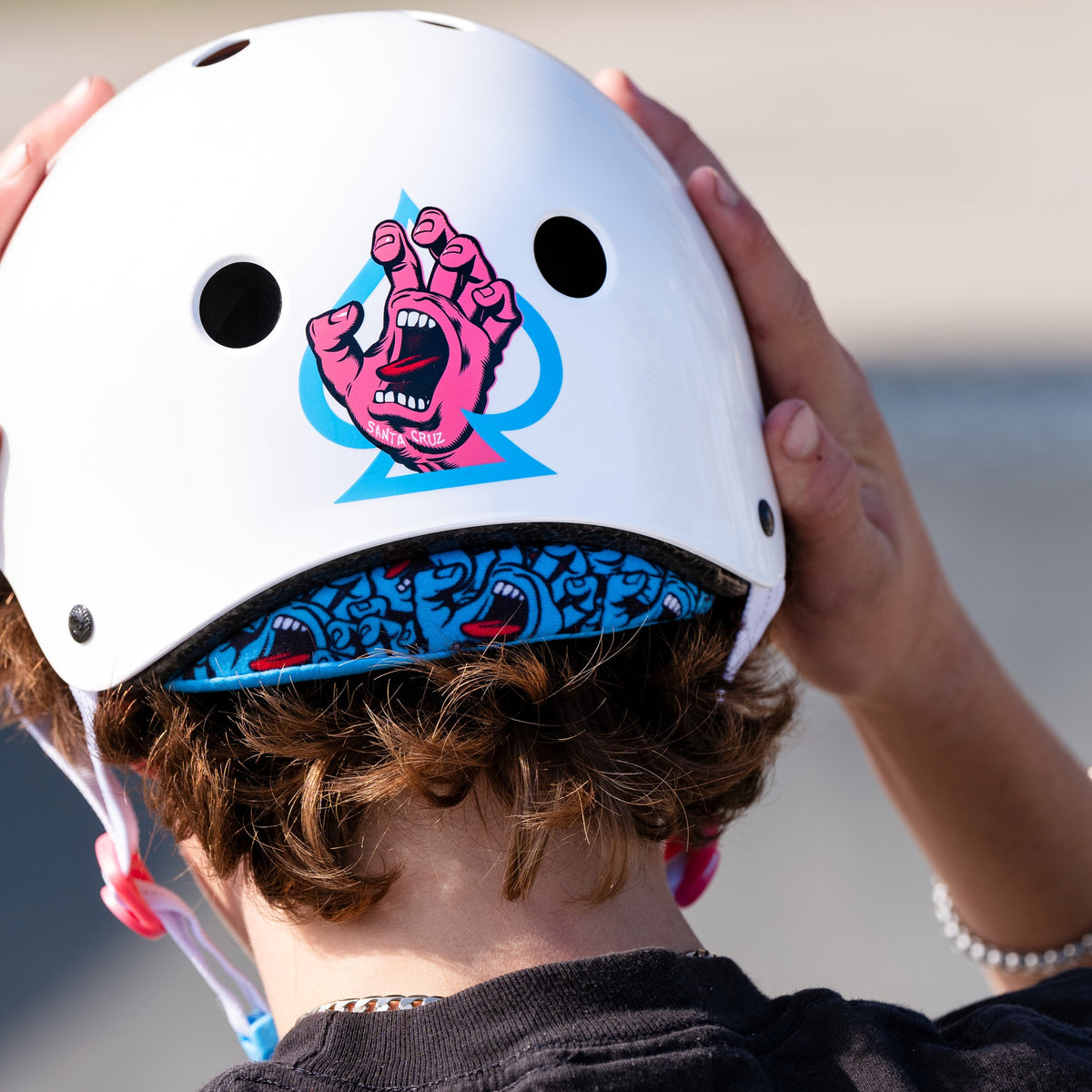 LOW PRO Certified Helmet - SANTA CRUZ SIGNATURE EDITION - GLOSS WHITE