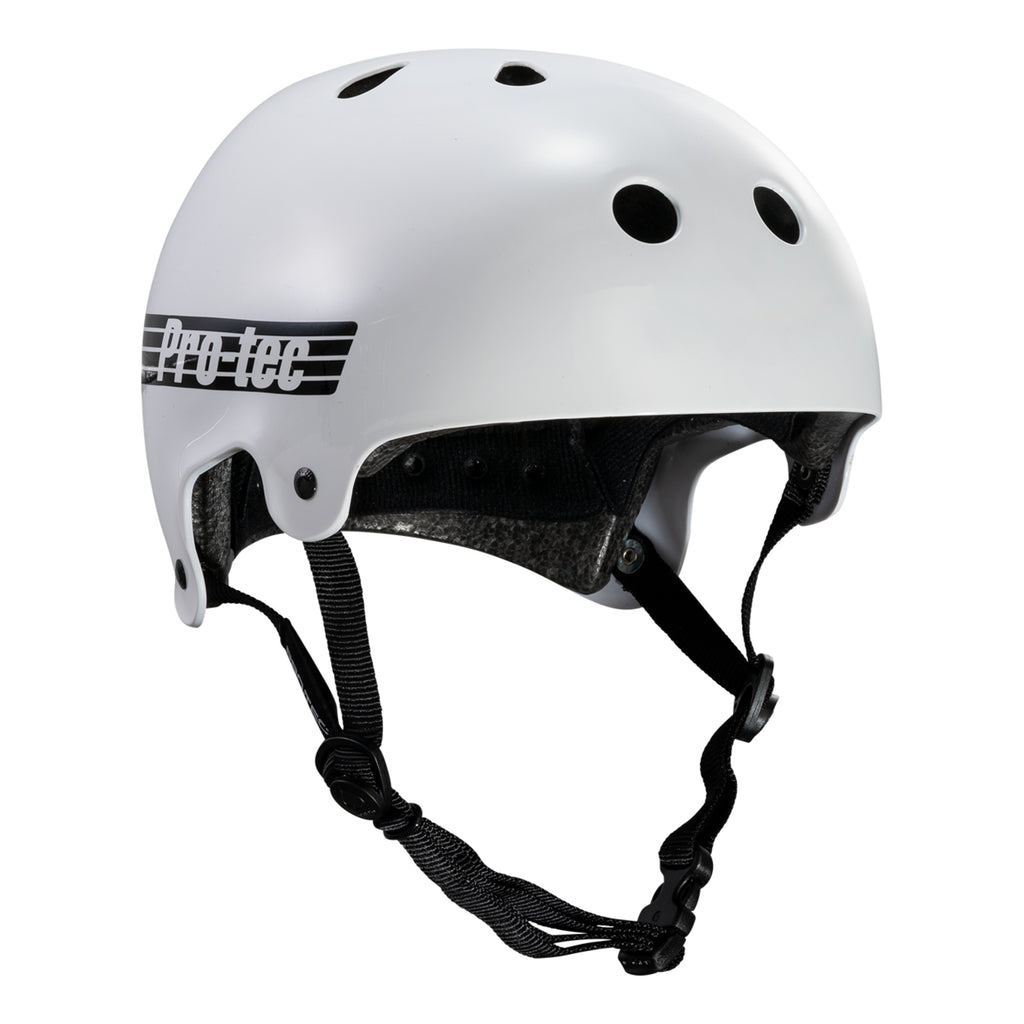 OLD SCHOOL - GLOSS WHITE (CERTIFIED) | Pro-Tec Helmets