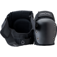 STREET KNEE/ELBOW PAD SET - OPEN BACK - BLACK