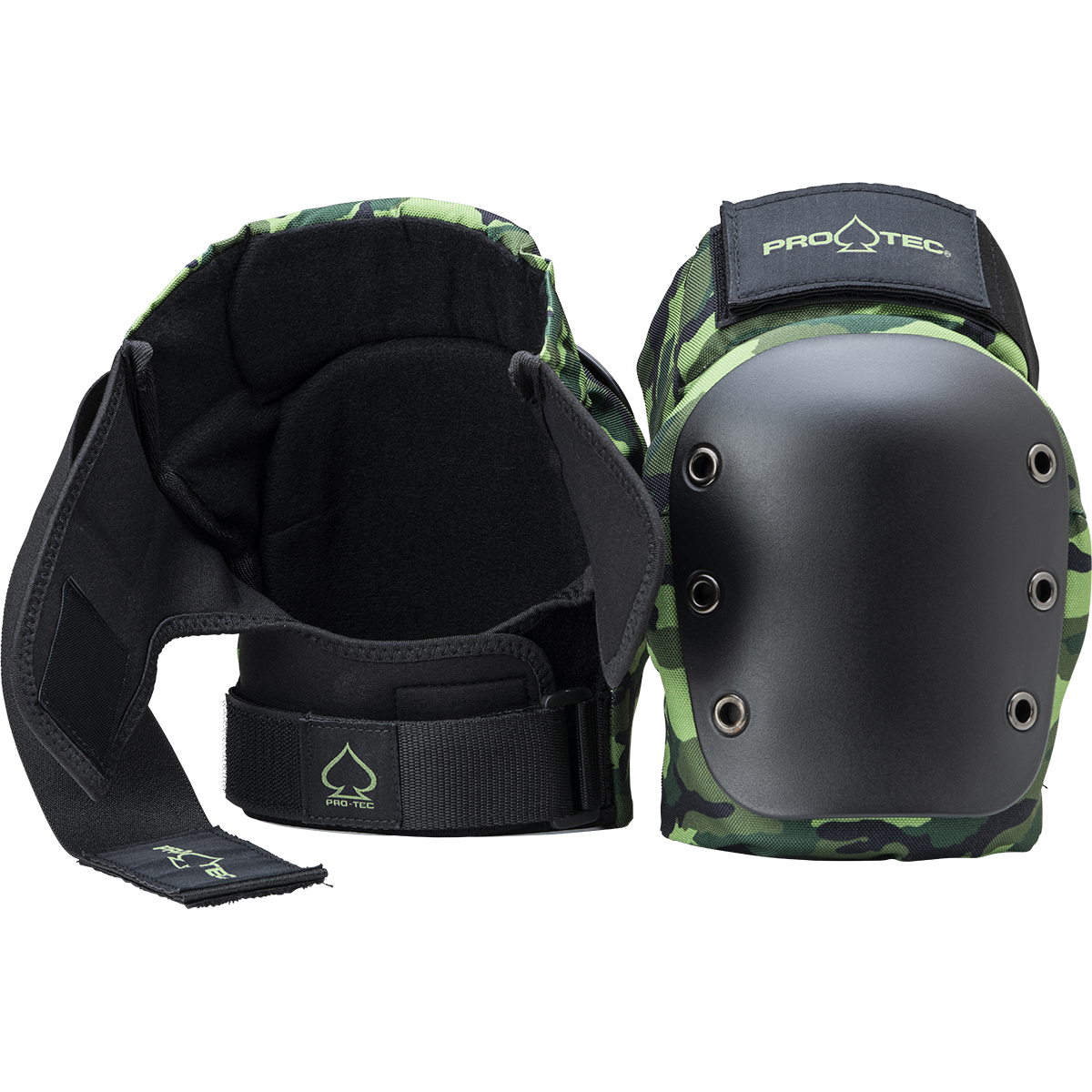 STREET KNEE/ELBOW PAD SET - OPEN BACK - CAMO
