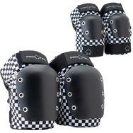 STREET KNEE/ELBOW PAD SET - OPEN BACK - CHECKER