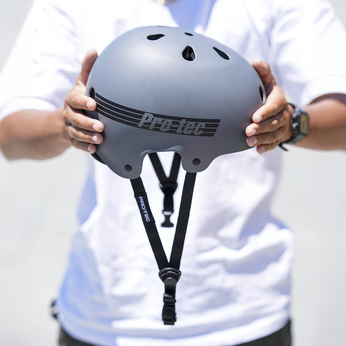 OLD SCHOOL LOW PRO ASIA FIT HELMET - MATTE GREY (CERTIFIED)