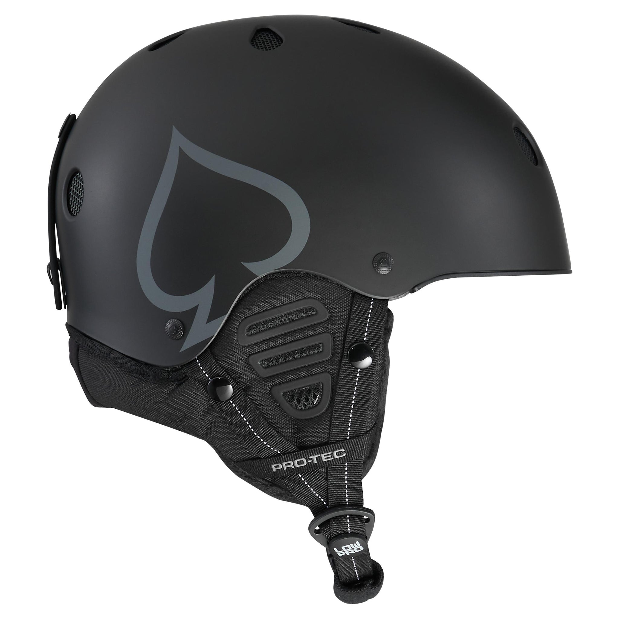 black snowboard helmets LOW PRO Snow Certified Helmet - Matte Black