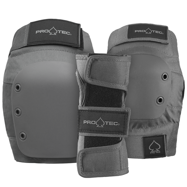 STREET GEAR 3-PACK PAD SET - GREY