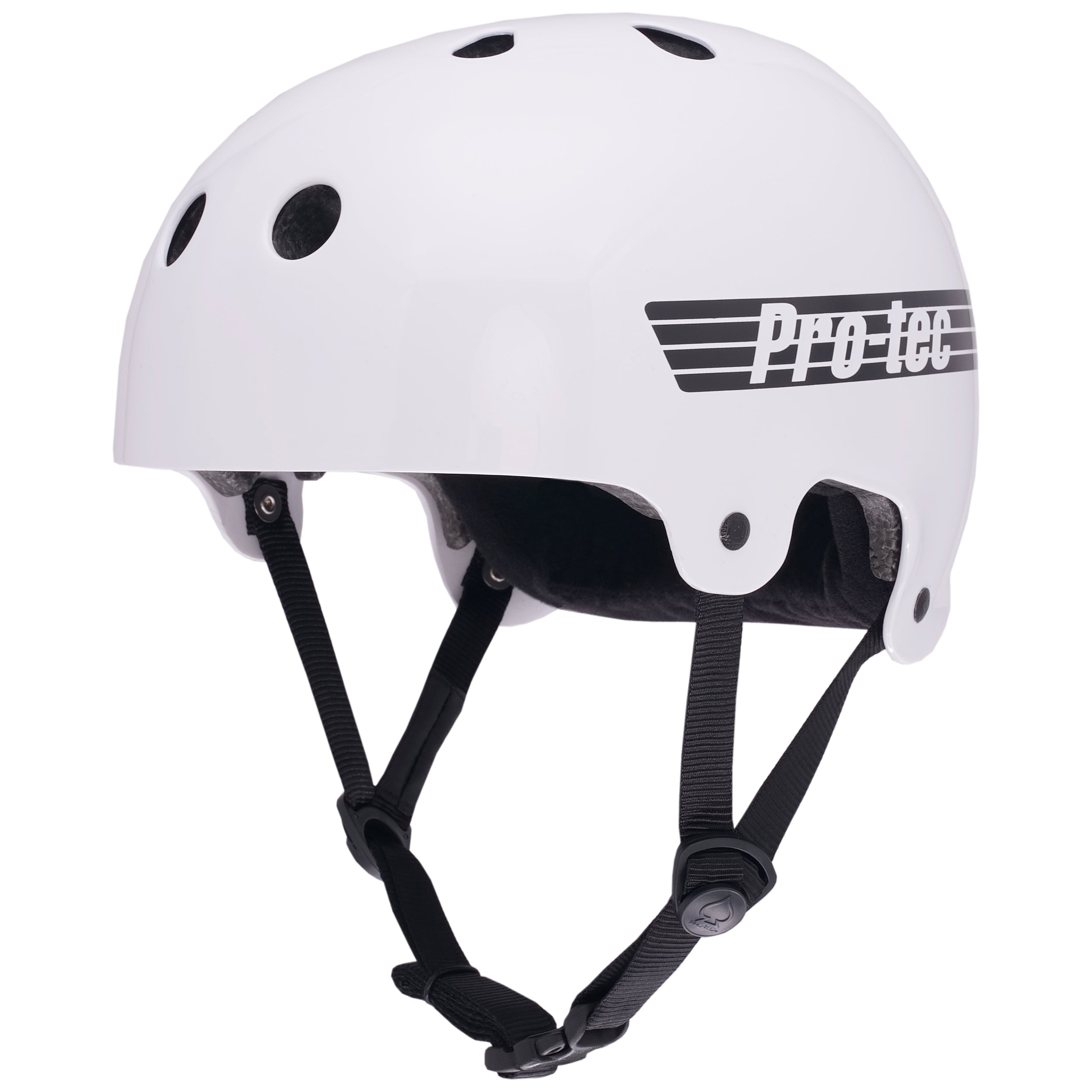 OLD SCHOOL LOW PRO ASIA FIT HELMET - GLOSS WHITE (CERTIFIED)