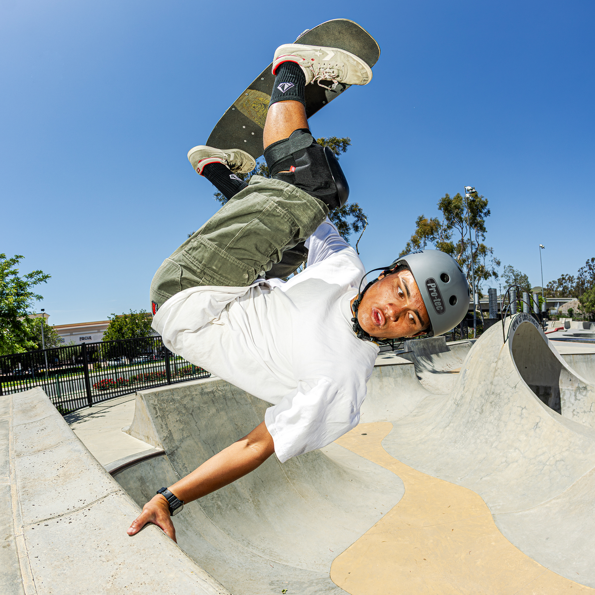 OLD SCHOOL LOW PRO ASIA FIT HELMET - MATTE GREY (CERTIFIED)