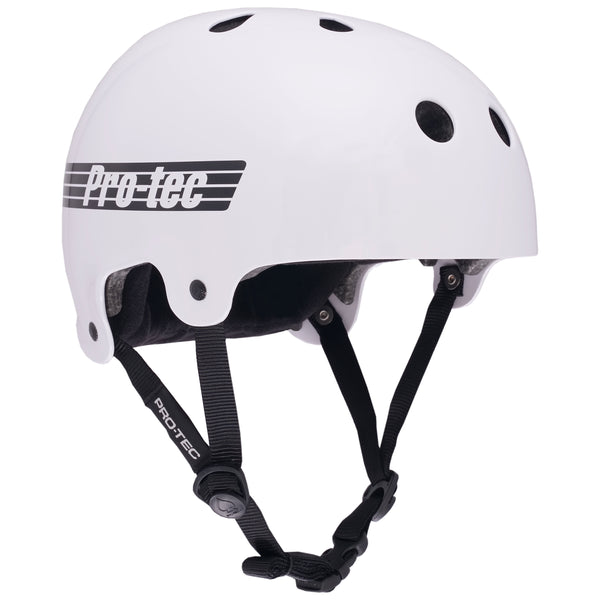OLD SCHOOL LOW PRO HELMET - GLOSS WHITE (CERTIFIED)
