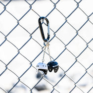 Mini Full-Cut Helmet Keychain - Matte Black