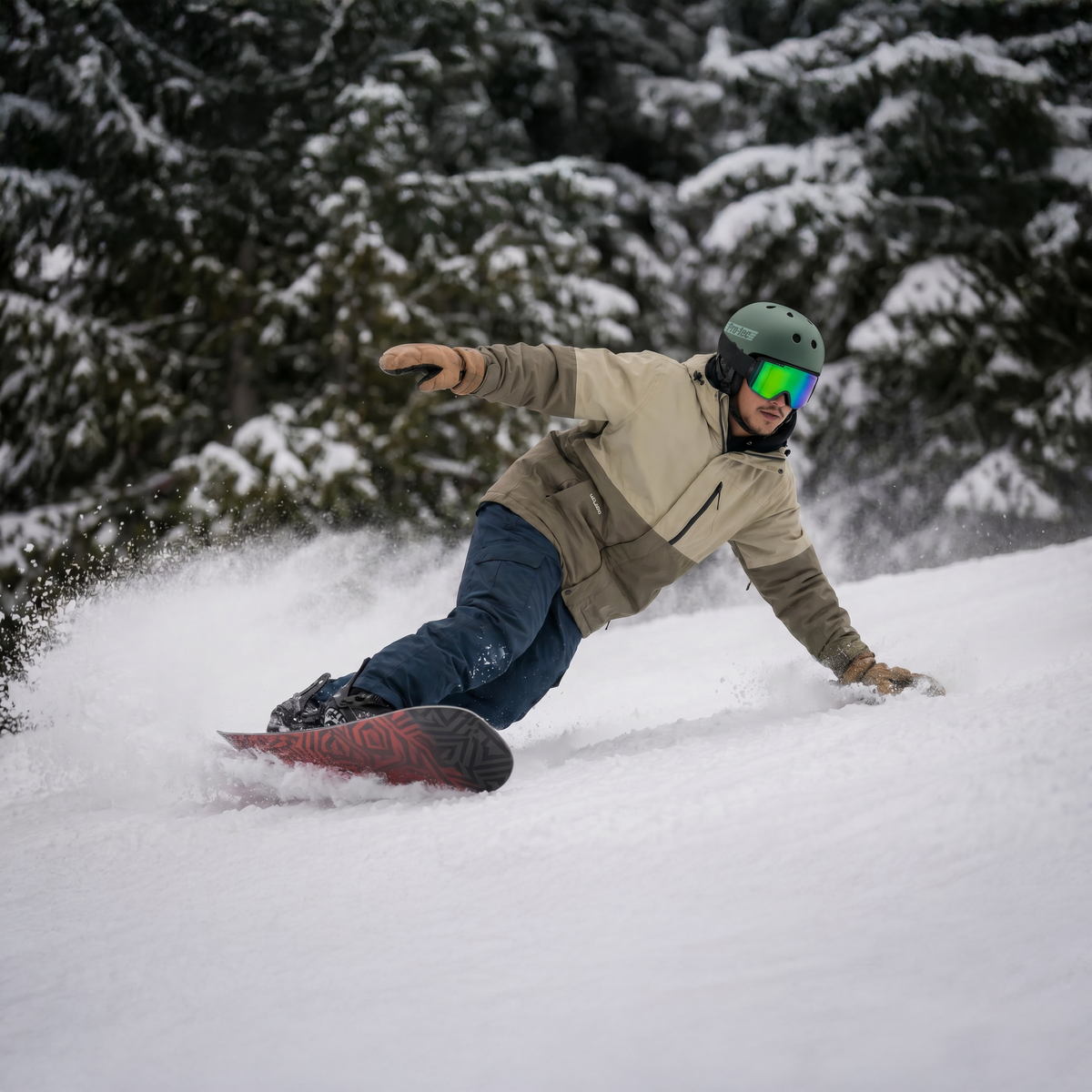 Old School Snow w/MIPS - Matte Veridian