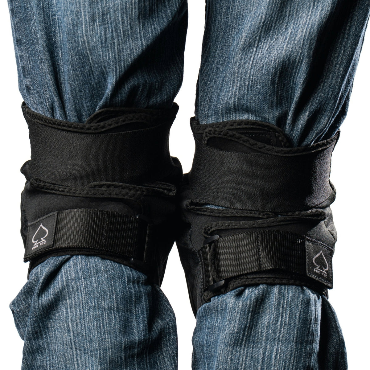 STREET KNEE PAD - OPEN BACK - BLACK