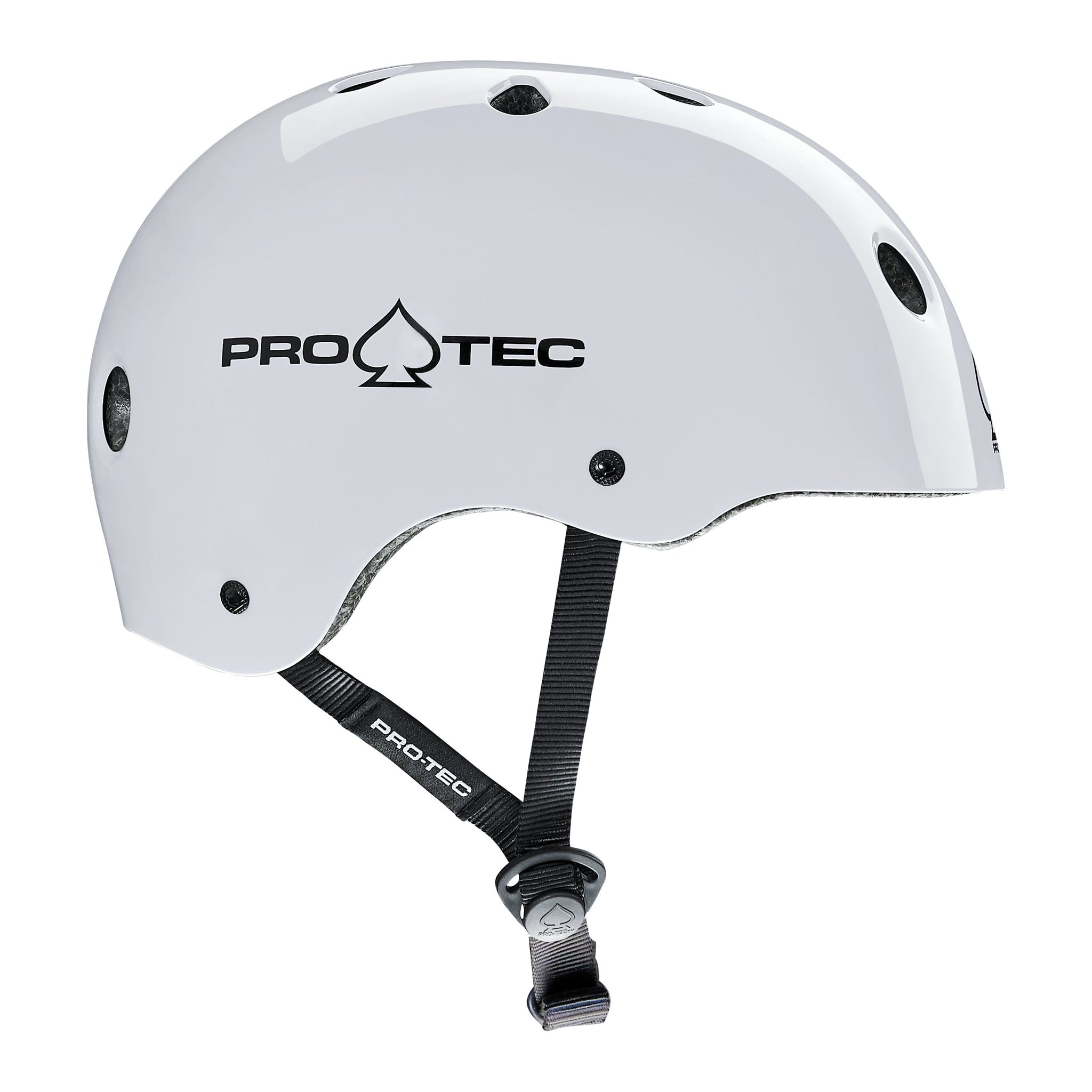 gloss white finish motorcycle helmet Classic - Gloss White (Certified)