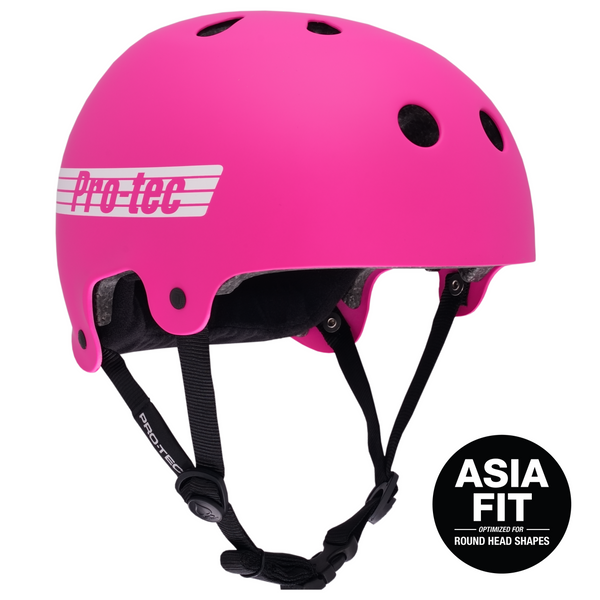 OLD SCHOOL LOW PRO ASIA FIT HELMET - MATTE PINK (CERTIFIED)