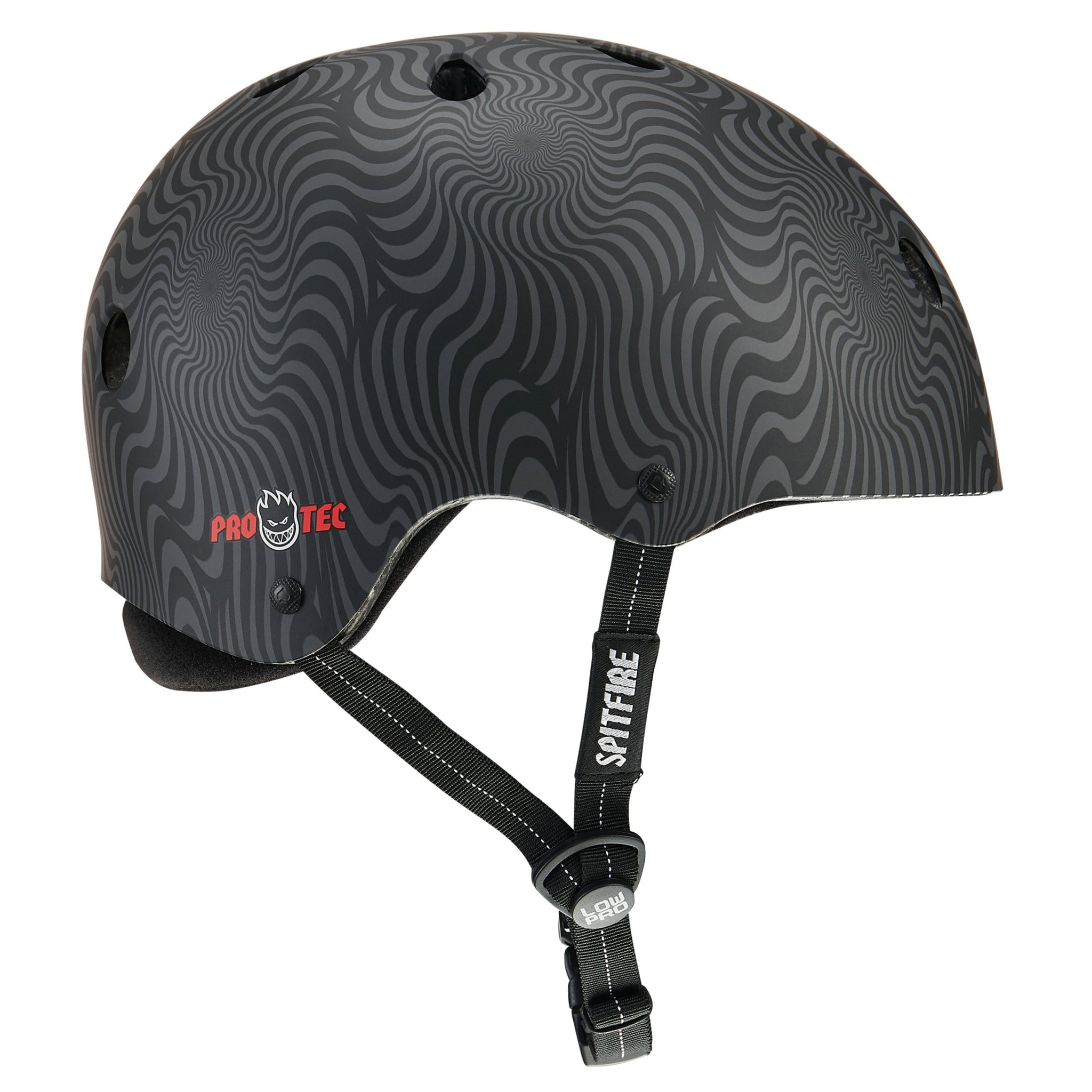 bike helmets wellington LOW PRO Certified Helmet - SPITFIRE SIGNATURE EDITION - BLACK SWIRL