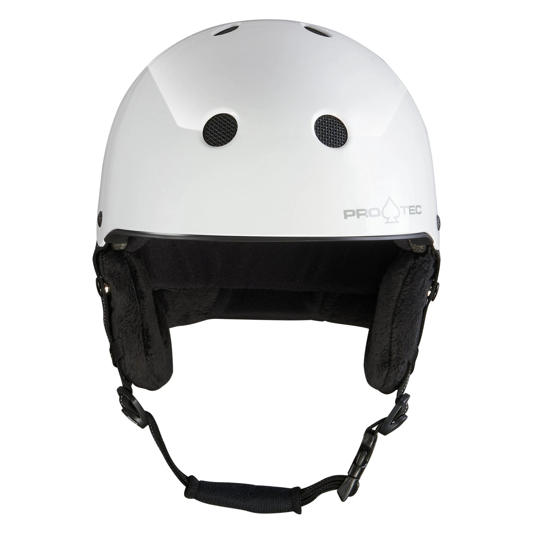 black and white snowboard helmet Low Pro Snow Helmet White / S/M